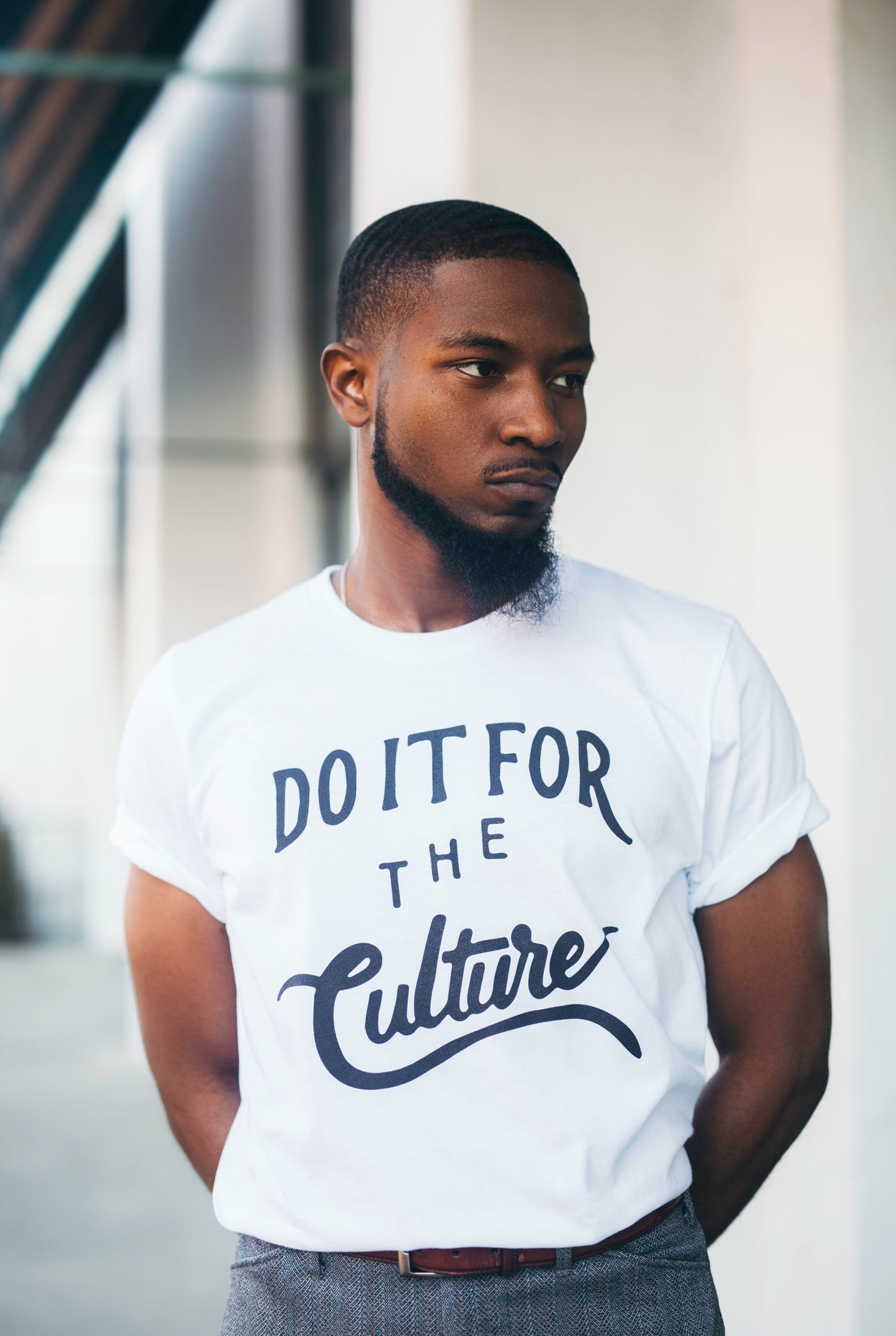 DO IT FOR THE CULTURE- WHITE- UNISEX FIT