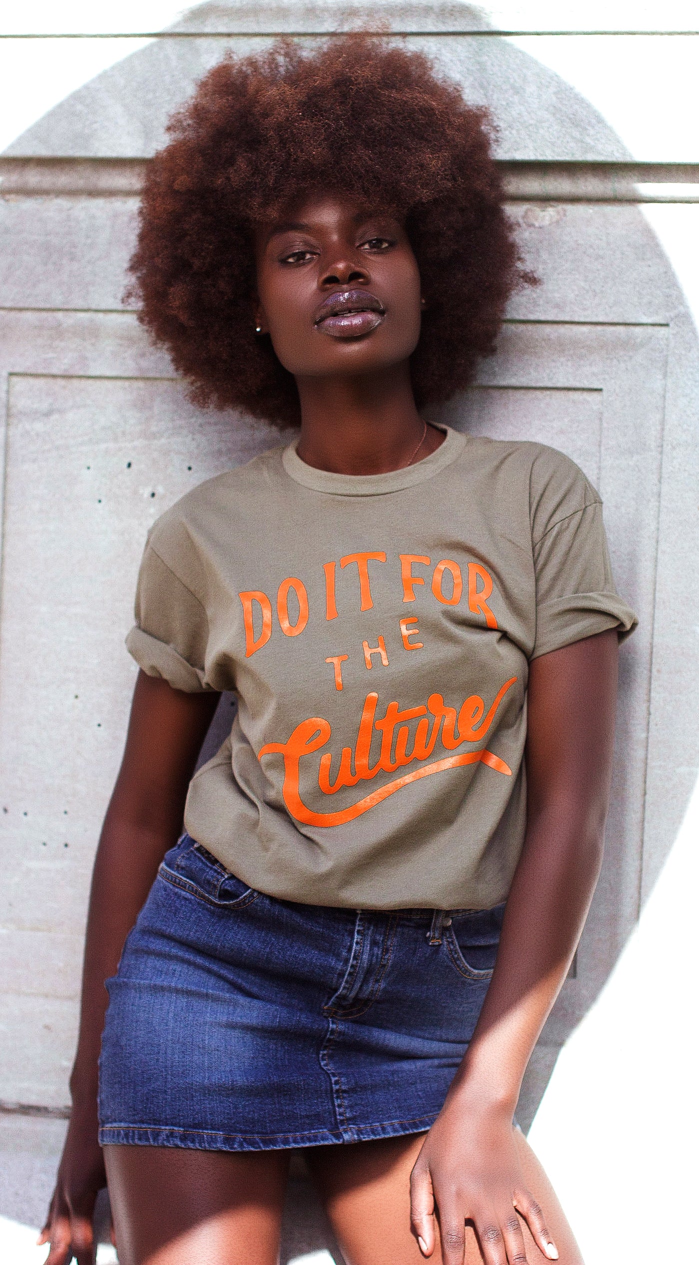 DO IT FOR THE CULTURE - LIGHT OLIVE TEE